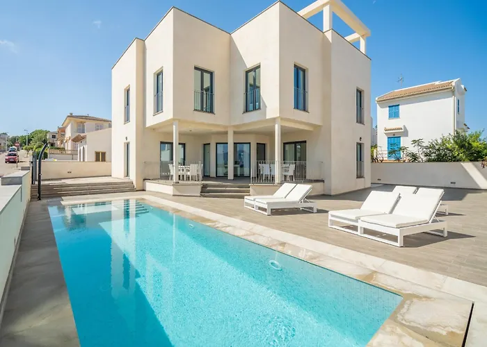Beachfront Villa In Son Serra De Marina